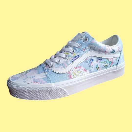 Vans Old Skool Whimsy Floral True White Shoes