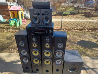 SONY STR-DG720 7.1 CHANNELS HDMI AV RECEIVER SYSTEM WITH REMOTE AND DAYTON SUB-100 POWERED SUBWOOFER $1000 FINAL PRICE READ DESCRIPTION