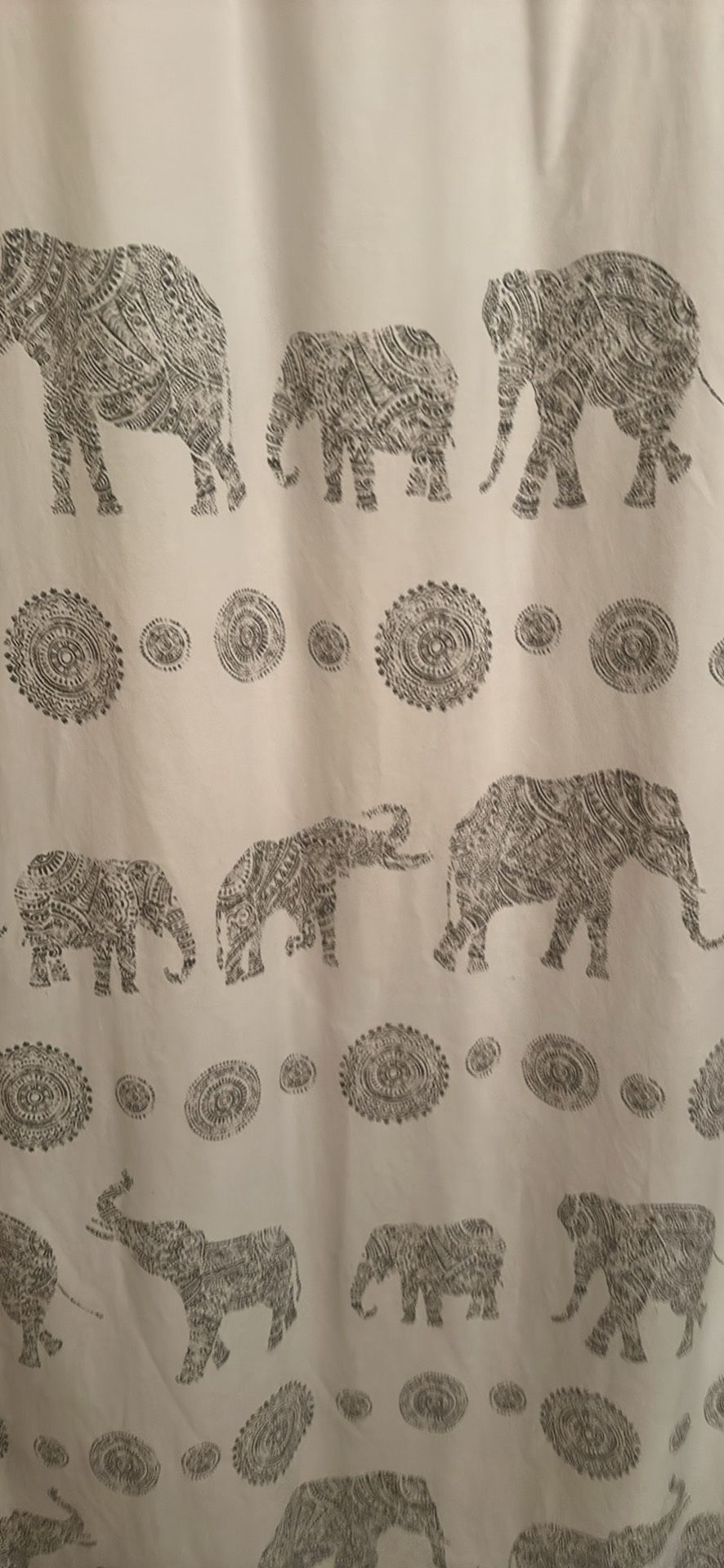 Elephant Shower Curtain & Bathroom Bath Rugs
