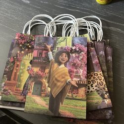 Encanto Party Goody Bags, Coloring Books, and Maribel Glasses