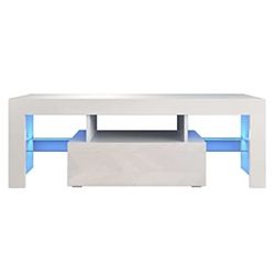 Modern White Glossy TV Stand