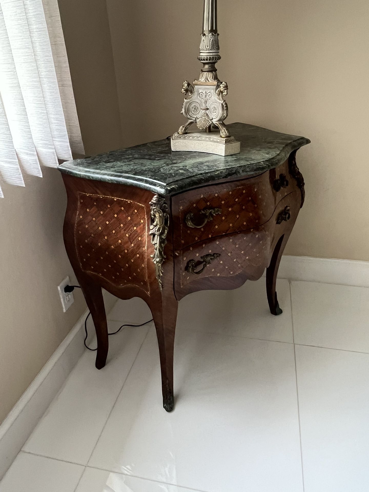 Antique French Style Marble Top Dresser