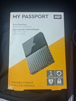 My Passport. New ...exspands more in your Computer ,stores more backup files ,speeds  Computer  up, an more.