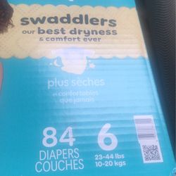 Pampers swaddlers size 6