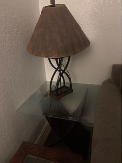 End tables and lamps