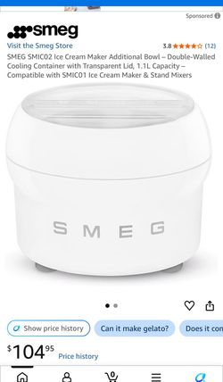 SMEG SMIC02 Ice Cream Maker Additional Bowl