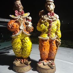 Comedy Tragedy Statues From The '70s 2 Ft Tall Great Condition