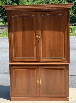Large Solid Wood TV armoire