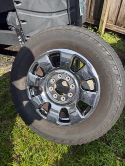 Set of rims and tires for ford f250