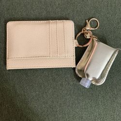 Card Holder With Sanitizer