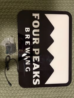 Four Peaks Brewery light up sign