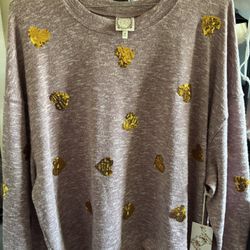 Sweater Hearts Women Size 3X