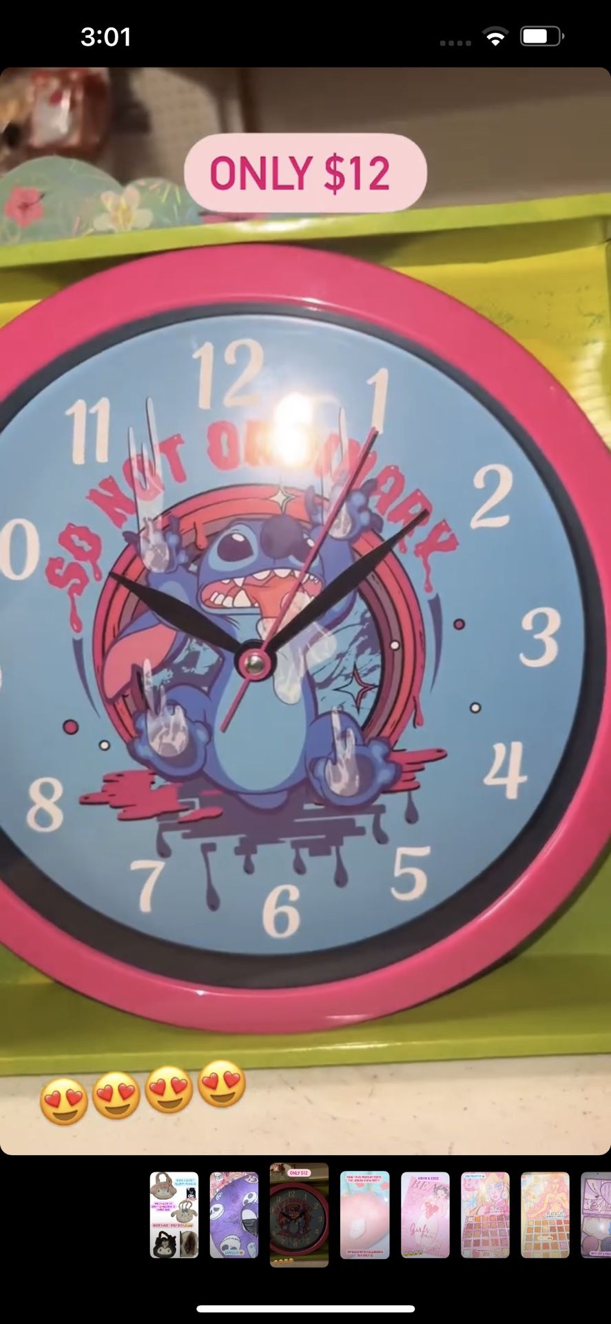 Stitch Clock 
