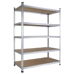 5-Tier Storage Shelving Unit, 35.5”W x 16”D x 72”H, Adjustable Storage Rack Heavy Duty Aluminum