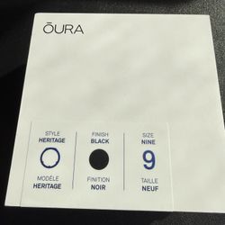 Oura Ring Gen 3 Heritage – Black Size 9 – Charger Included