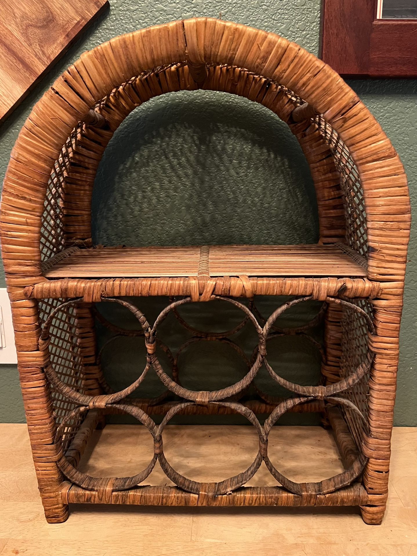 Wicker Rattan Wine Rack for Sale in Mesa, AZ OfferUp