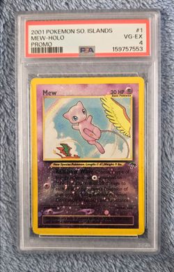 PSA 4 2001 Pokémon Southern Islands Mew Holo Promo #1