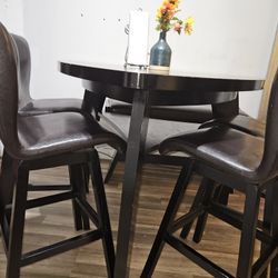 High Dining Set Table