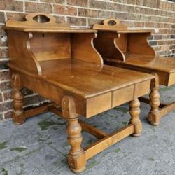 Pair Of Vintage Side End Tables