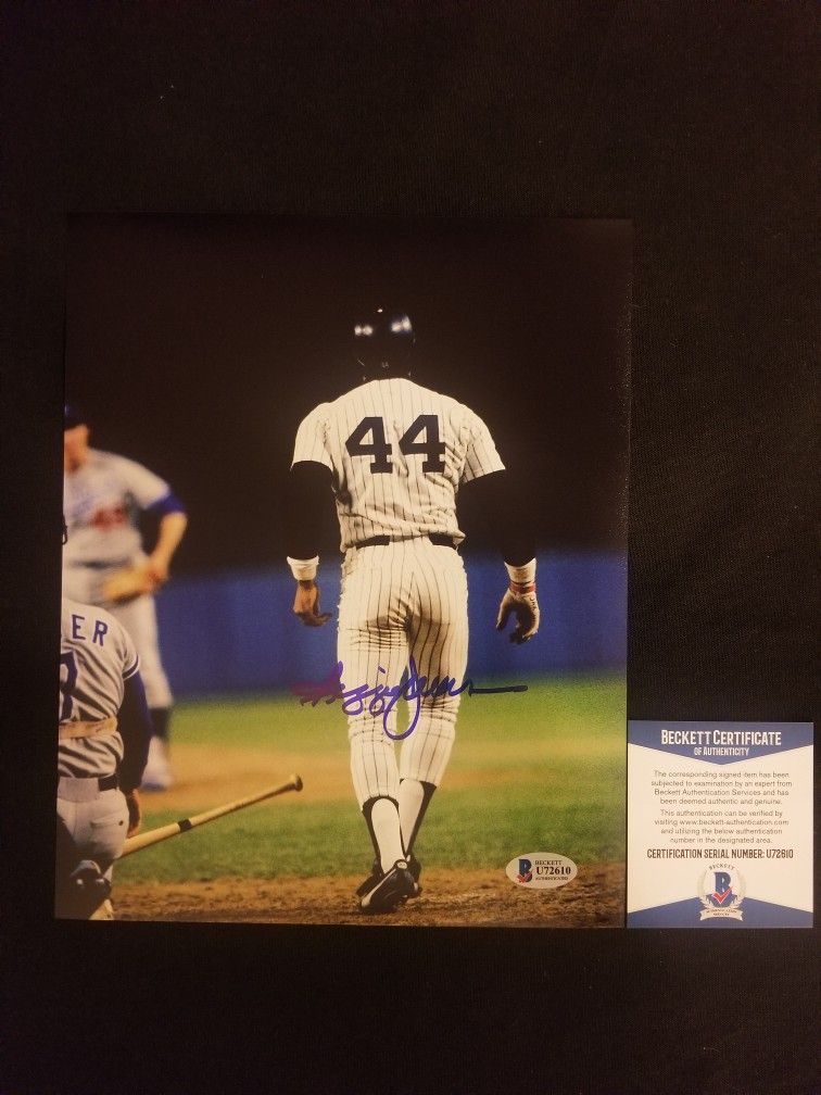 Reggie Jackson signed 8x10 photo