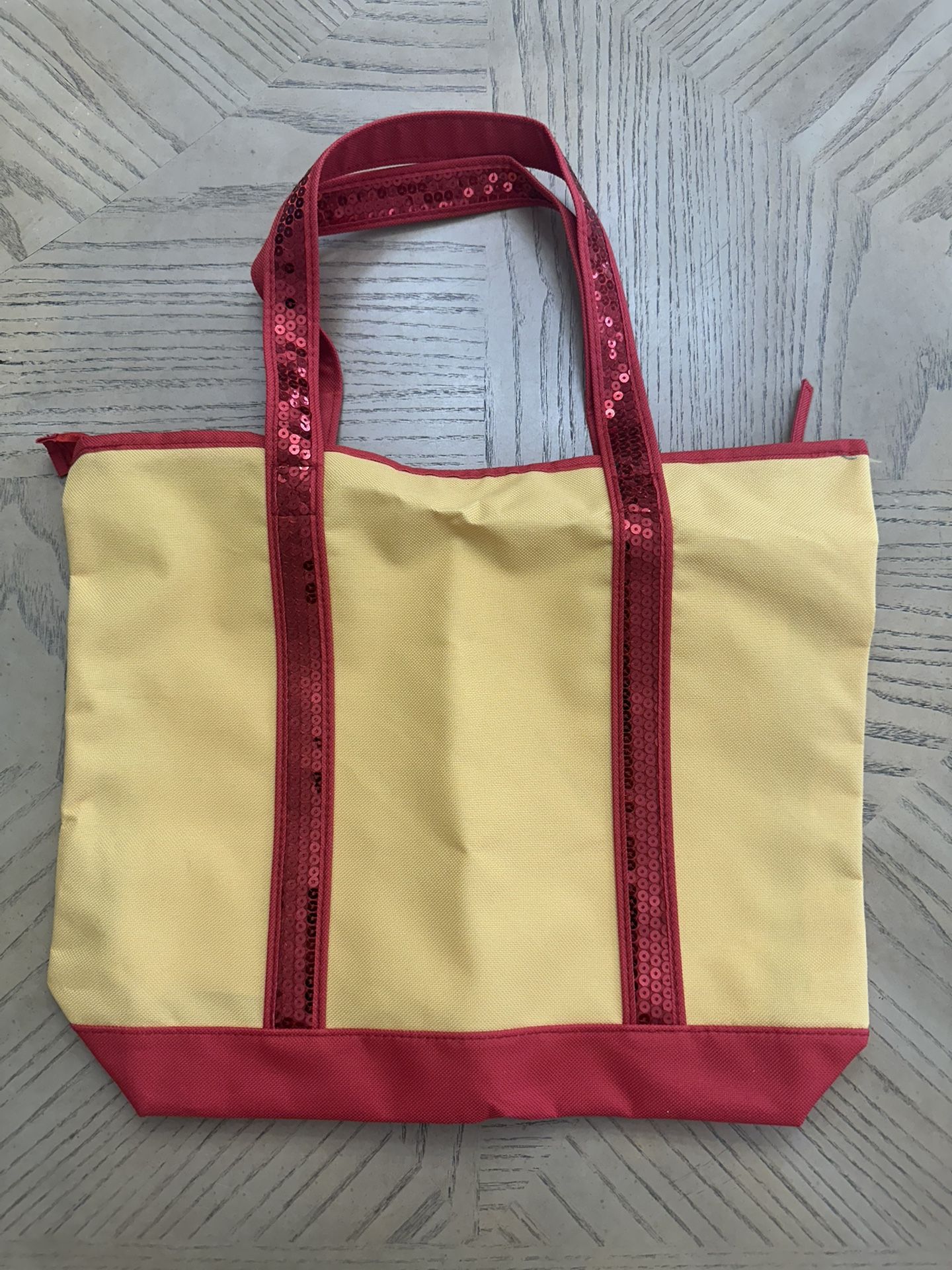 embellished personalized tote bag