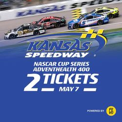 NASCAR Cup Series AdventHealth 400; Kansas Speedway - 2 Tickets May 7, 2023 eVoucher