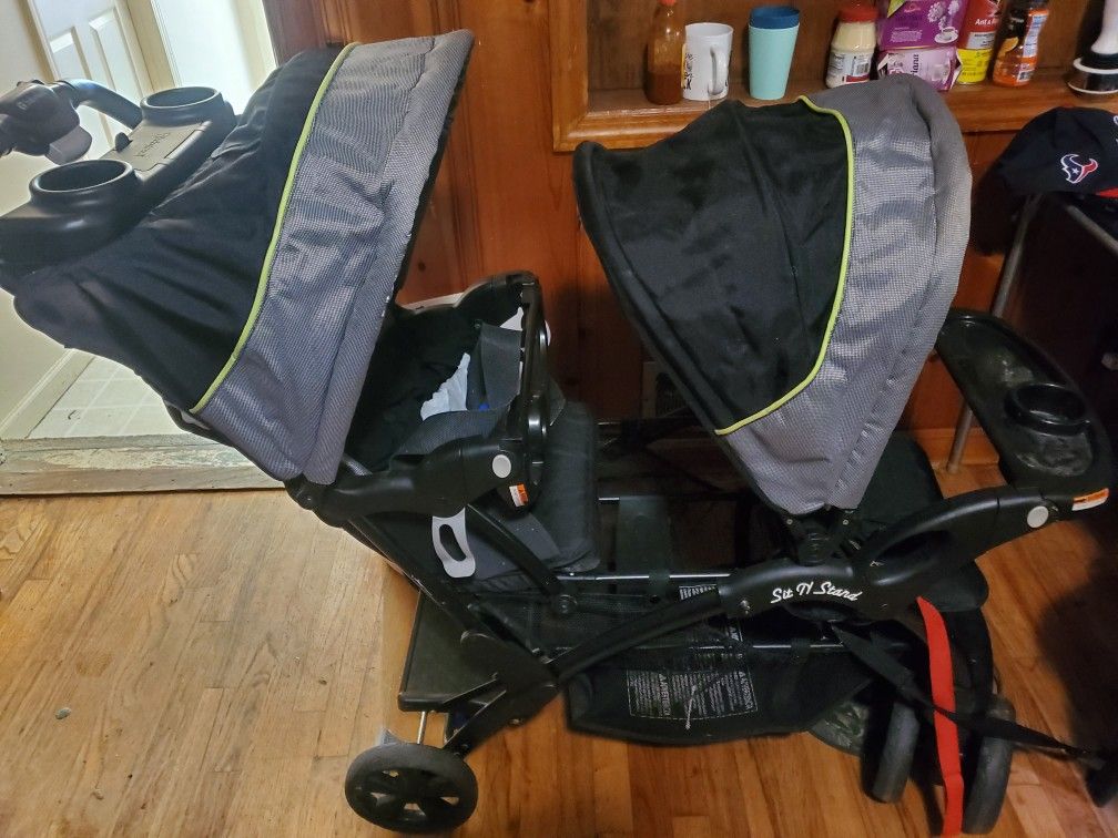 sit & stand double stroller 