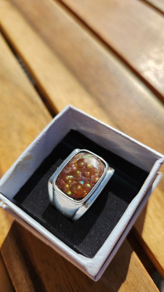 Fire Agate Ring