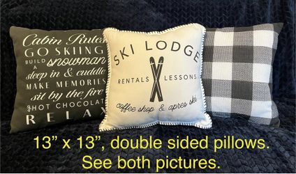 Decor Pillows. Set Of 3, $8.00
