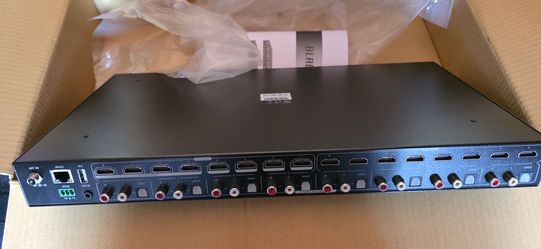 Monoprice Blackbird 4K60 8x8 Video Matrix Switcher with HDMI plus Web based GUI, IR and RS-232 Control