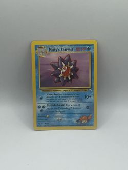 Pokemon Gym Heroes Misty’s Starmie Card #56