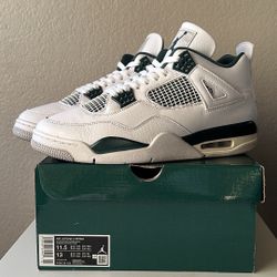 Size 11.5 – Nike Air Jordan 4s Oxidized Green 