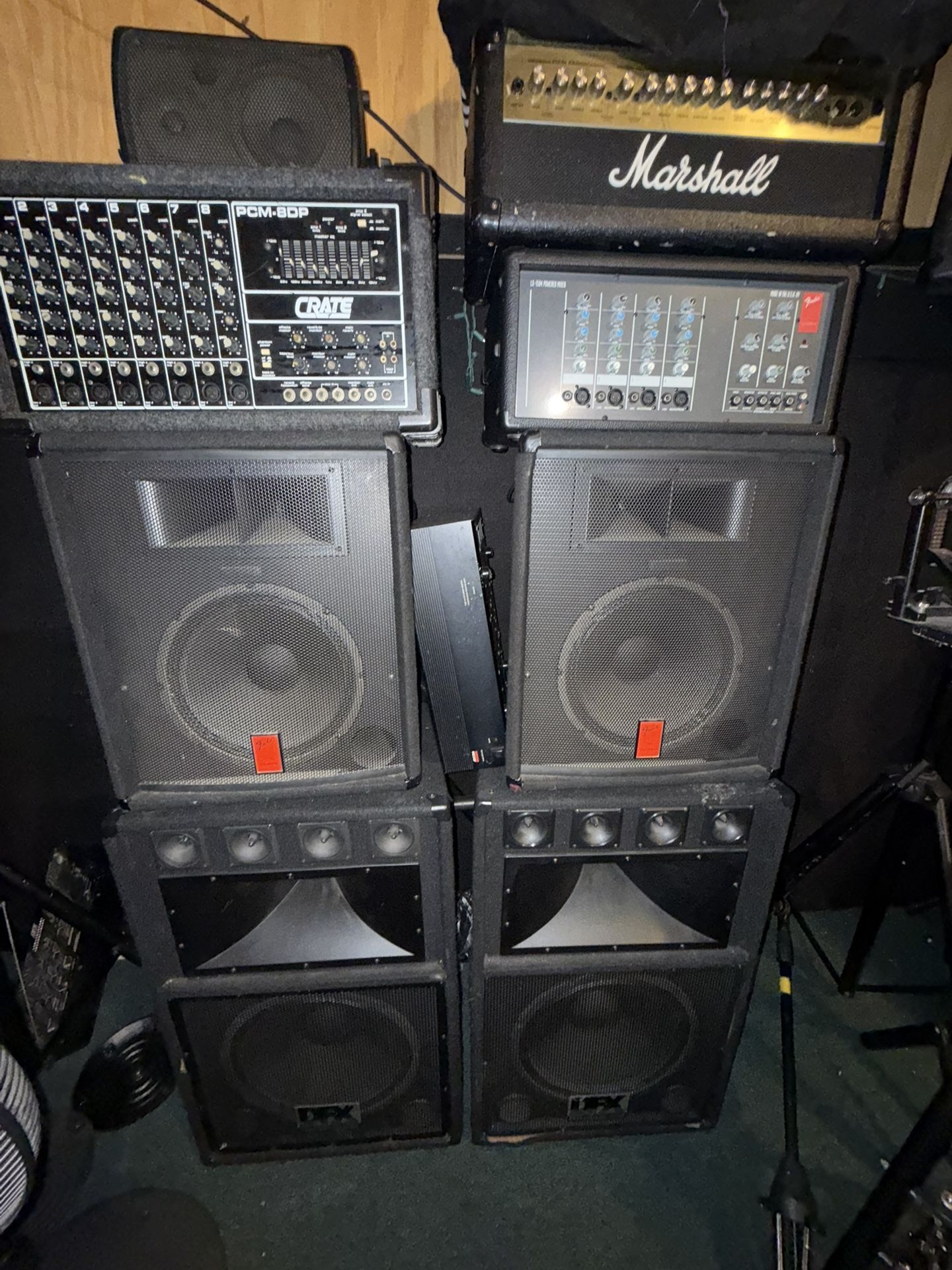 Pa Speakers , Amps , Elec Drums , Studio Must Go
