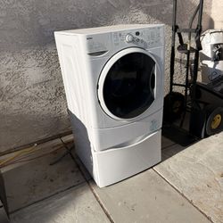 Kenmore Tall  Front Load Washer With Under Storage 