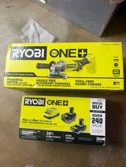Ryobi grinder battery combo