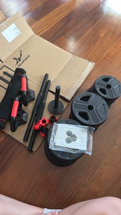 Adjustable dumbbell set 4 in 1