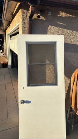 White Kitchen Door