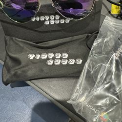 Tinted Jawns Men’s Sunglasses Silver Aviator Sunglasses Purple Polarized Lenses