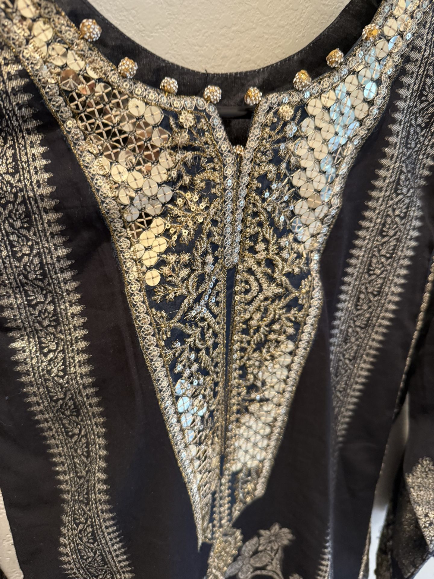 Three Piece Dress Party Wear Medium Size