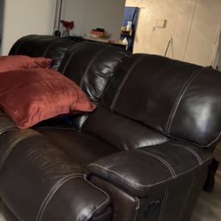 Leather Reclining Couch