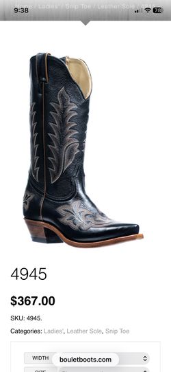 NEW Boulet Brand Cowboy Boots Women’s Sz 7