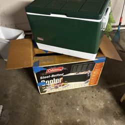 Vintage Coleman Cooler New Never Used 