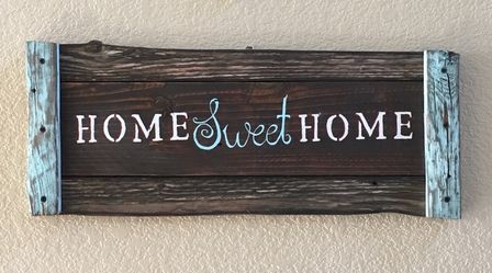 Handcrafted rustic wood signs