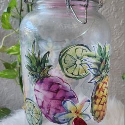 Mainstays 1 Gallon Sun Tea Cold Drink Dispenser Pineapple Pattern