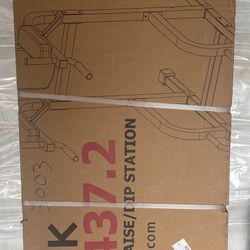 Xmark Knee Raise, Dip Stand and Push Up Station 