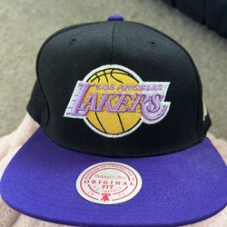 Mitchell And Ness Lakers Adjustable Hat