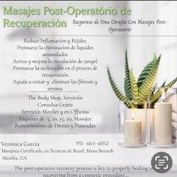 Masajes post Operatorio