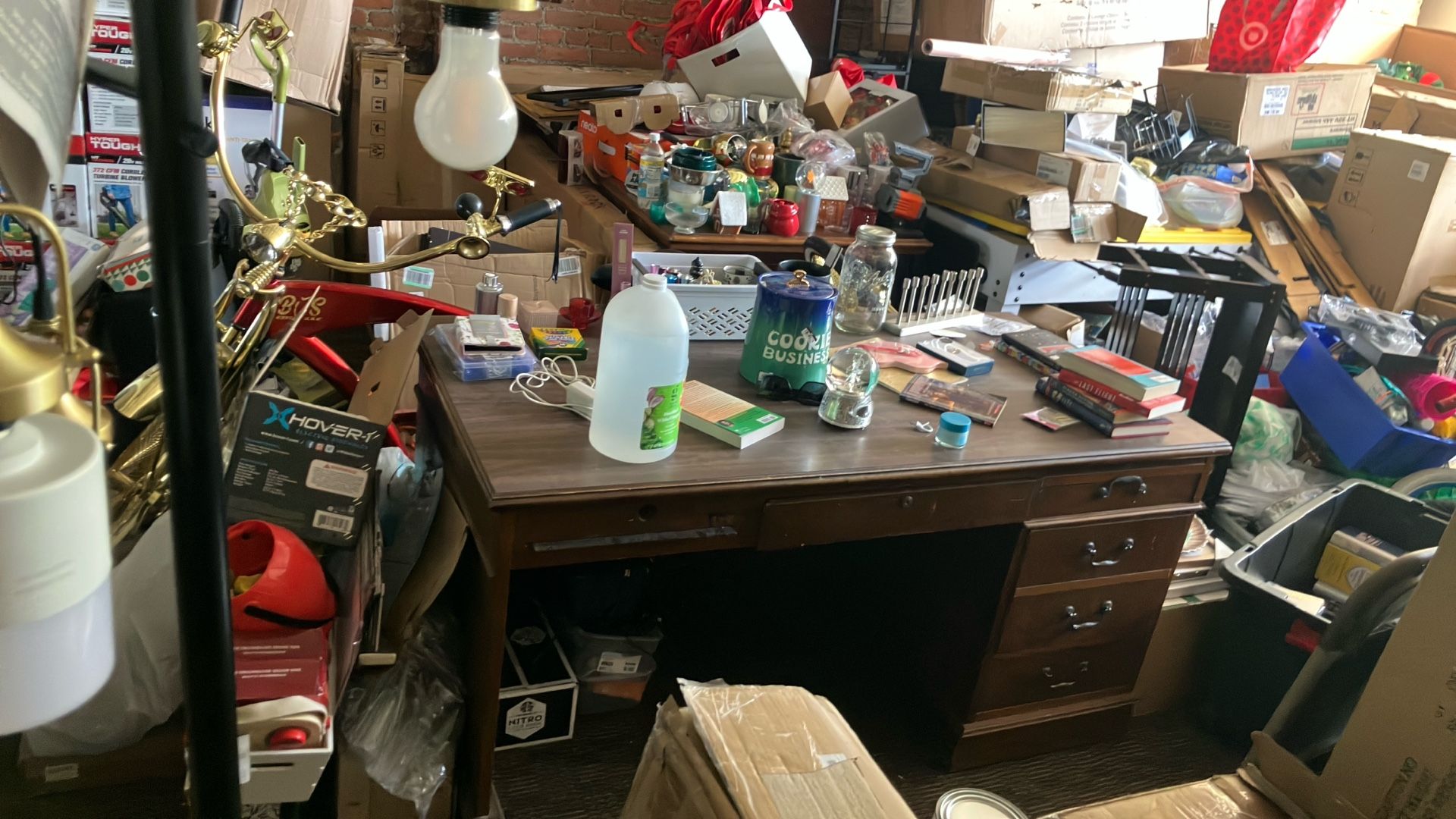 2 Large Wooden Desks 