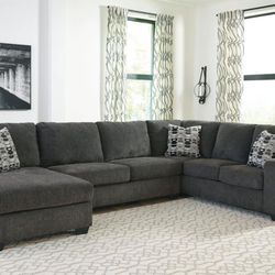 Ballinasloe Sectional In Smoke $1299