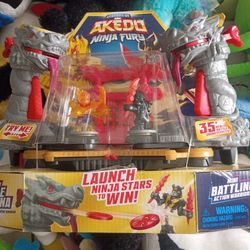Legends of Akedo Ninja Fury Star Battle Arena Playset